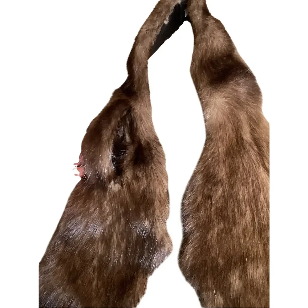 Vintage Prairie New York Mink Fur Scarf / Collar